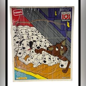 Walt Disney's 101 Dalmatians "Hiding From Cruella" 9 Piece Wood Puzzle Playskool